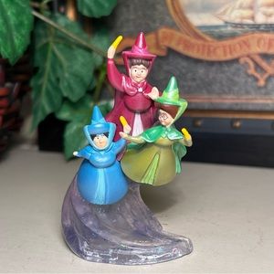 Disney Sleeping Beauty 3 Fairy Godmothers Figurine PVC Cake Topper Toy 3.5”